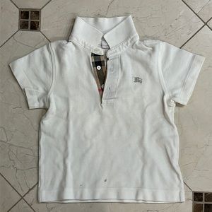 Burberry polo sz 6/ 116cm in white